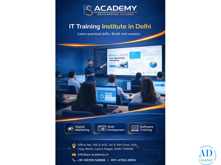 Premier IT Training Institute in Delhi