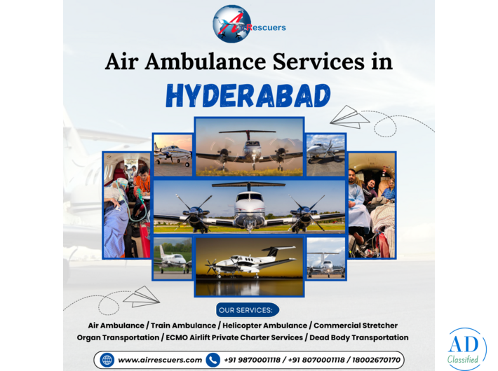 Air Ambulance Services in Hyderabad