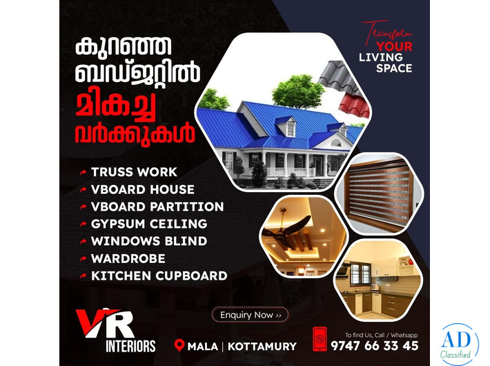 Top Quality Truss work Puthukkad Vadanappally Wadakkanchery Poothole Mannuthy
