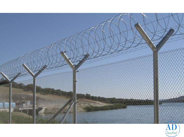 concertina coil with jali fencing contractor in ahmedabad