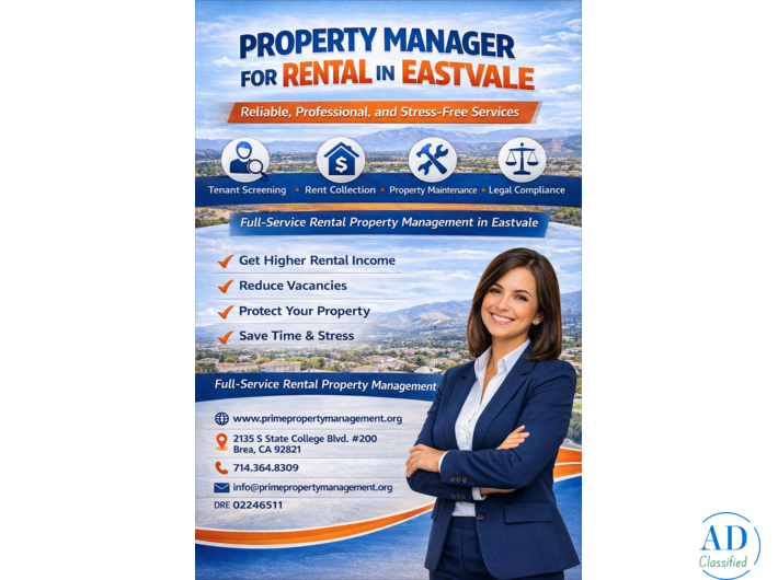 Professional Property Manager for Rentals in Eastvale