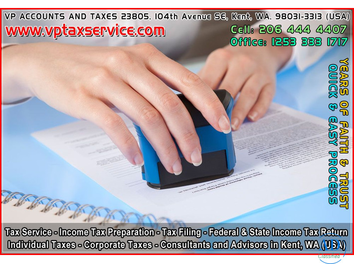 Tax Services in Kent wa seattle, Tax Filing kent wa Seattle,