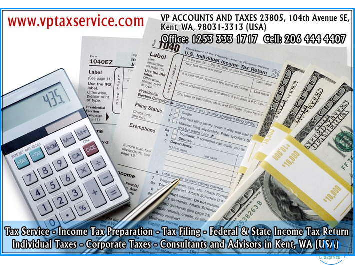 Tax Services in Kent wa seattle, Tax Filing kent wa Seattle,
