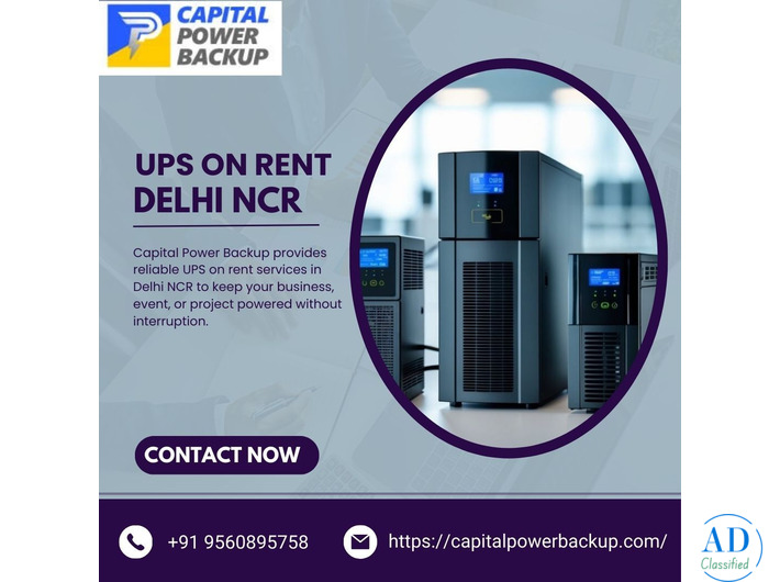 Affordable Online UPS on Rent in Delhi NCR | 24/7 Support