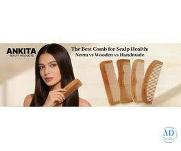 Natural Neem & Wooden Handmade Hair Combs for Healthy Hair