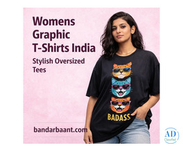 Womens Graphic T-Shirts India | Oversized Printed T-Shirt for Women