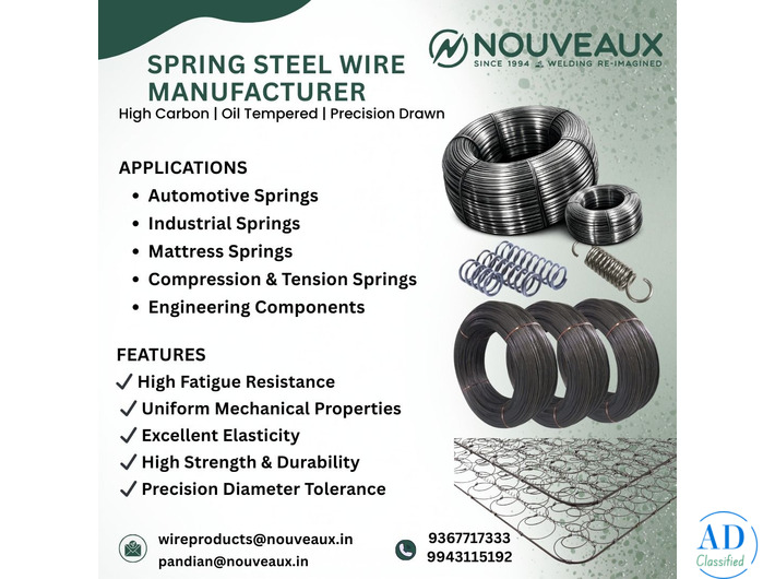 Spring Steel Wire Manufacturer for Automotive & Engineering