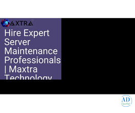 Hire Expert Server Maintenance Professionals | Maxtra Technology
