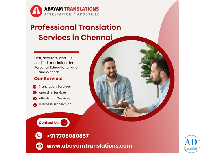 Reliable & Affordable Professional Translation Services in Chennai | Abayam Translations