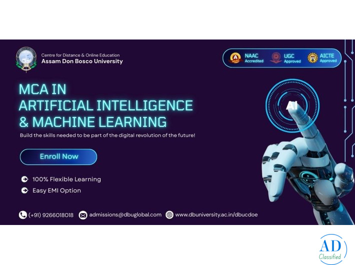 🎓 Online MCA (AI & ML) Degree – Assam Don Bosco University