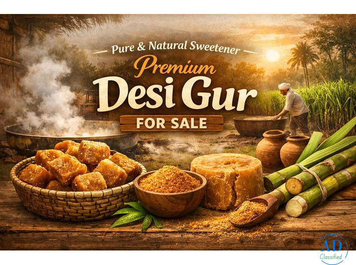 Pure & Natural Sweetener Premium Desi Gur for Sale