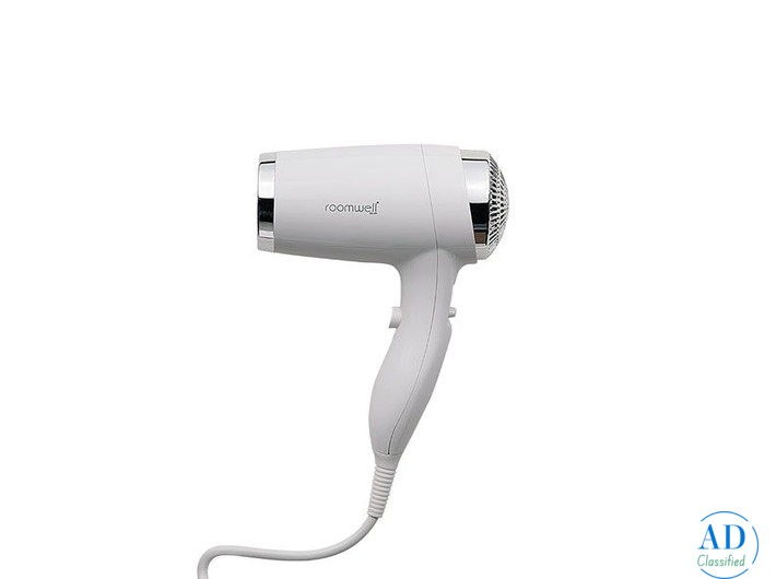 Premium 1600W Wall Mount Hotel Hair Dryer - Quiet Anti-Theft
