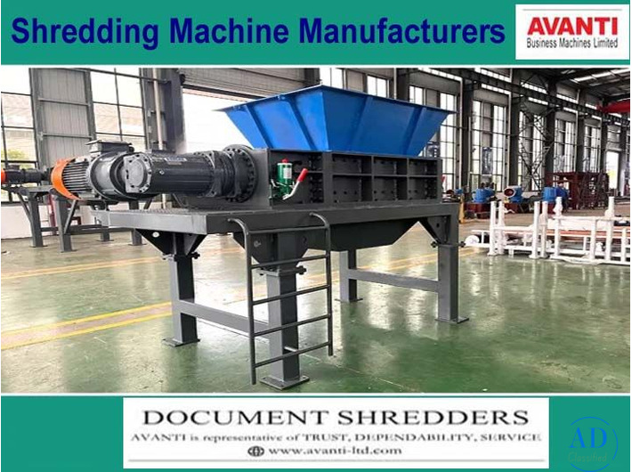 Avanti-ltd Manufacturers Shredding Machine in Hyderabad India