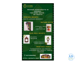 Traditional Wooden Handicrafts & Return Gifts in Chennai | AK Crafts