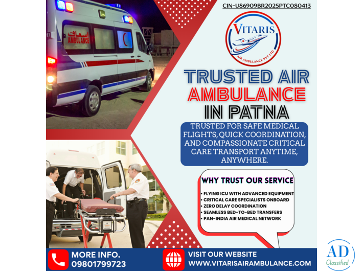 Trusted Air Ambulance in Patna