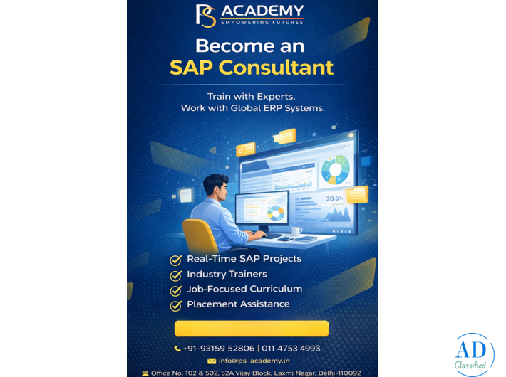Best SAP Institute for Freshers & Professionals in delhi
