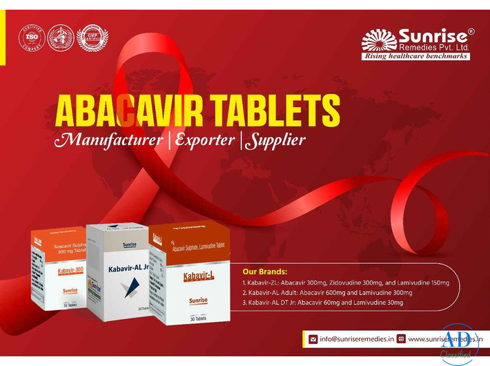 Abacavir Products in India | Manufacturer, Exporter, and Supplier