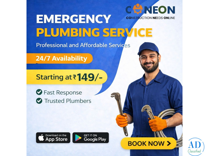 Fast Plumbing Repair & Plumbing Service in Gurgaon | Book via Coneon
