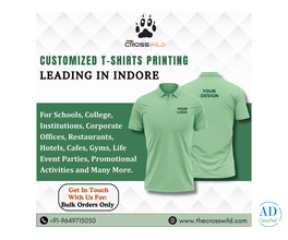 Customized T-shirt Printing in Indore with Brand Logo and Design