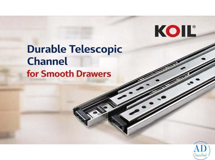 Durable Telescopic Channel for Smooth Drawers