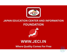Join Japan Education Center And Information Foundation (JECI) Meetup Community