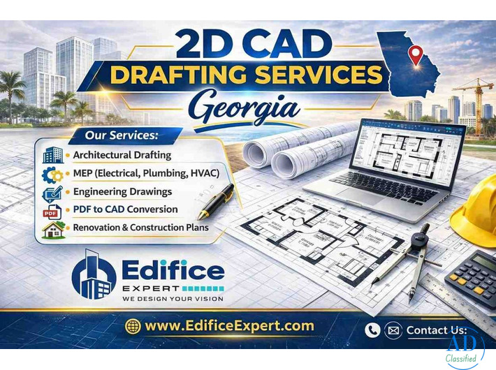 Outsource 2D CAD Drafting Services in Georgia | Edifice