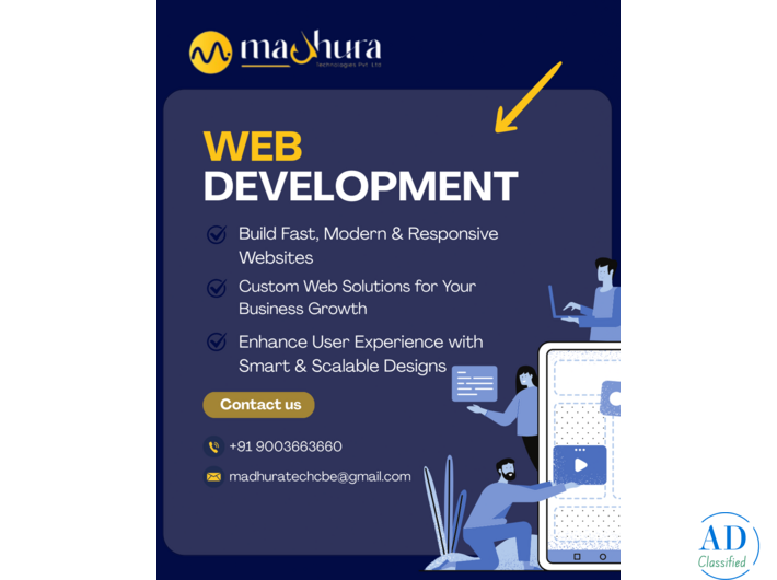 Responsive Website Development Services in Coimbatore | Madhura Technologies