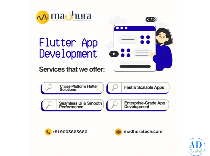 Modern Flutter App Development Company in Coimbatore – Madhura Technologies