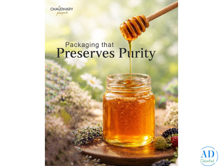 Elegant Honey Glass Jars for Premium Packaging, Dubai