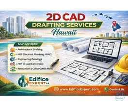 Architectural 2D CAD Drafting Services in Hawaii - Edifice
