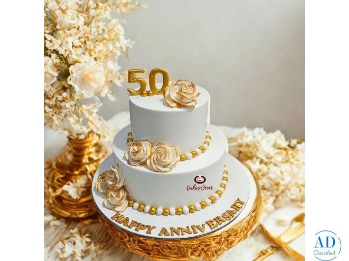 Celebrate Love with Elegant 50th Anniversary Cakes