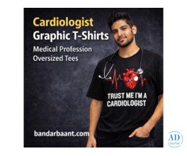 Cardiologist Graphic T-Shirts | Medical Profession Oversized Tees