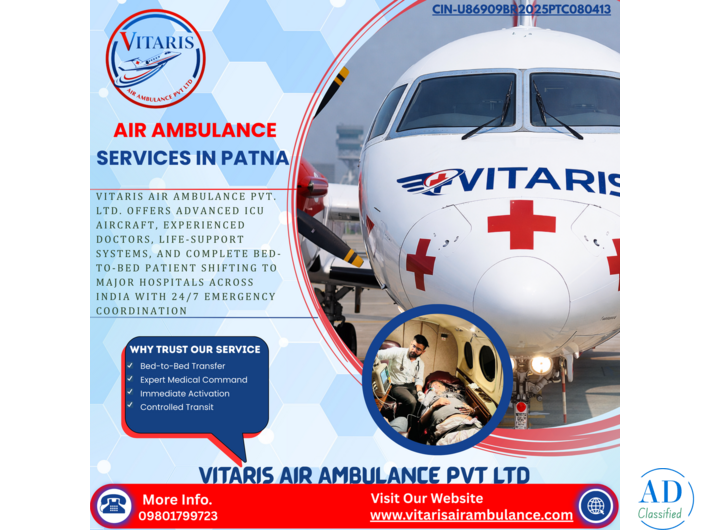 Air ambulance services in Patna