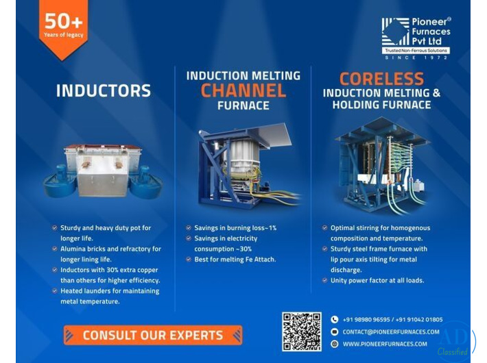 Industrial Induction Furnace Manufacturer | High Efficiency Metal Melting Furnaces