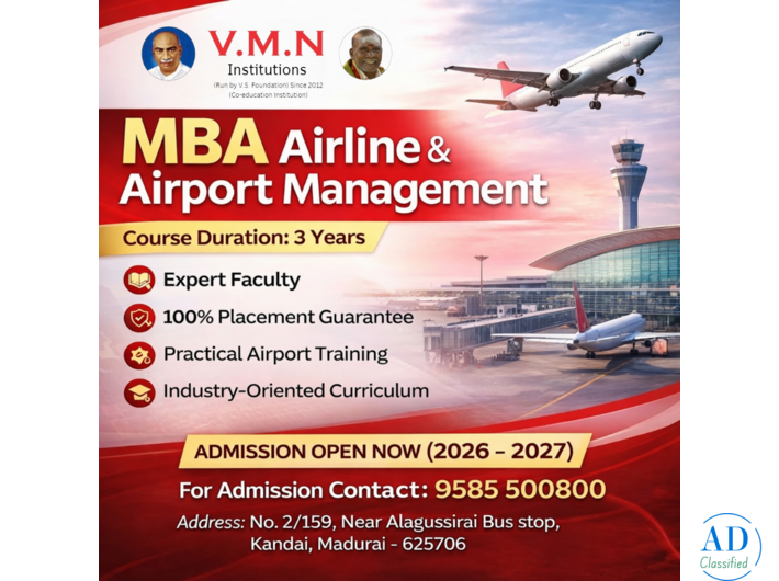 Premium Aviation MBA – Airline & Airport Management | V.M.N. Institute