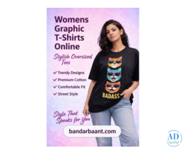 Womens Graphic T-Shirts Online | Stylish Oversized Tees for Women