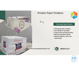 White Paper Bakery Bags in Delhi | Cake Paper Bags Supplier