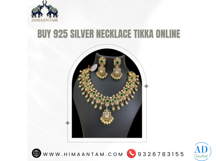 Empress Ruby Polki Maang Tikka – 925 Silver Bridal