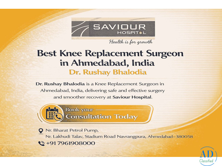 Reliable Knee Replacement Surgeon in Ahmedabad, India – Dr. Rushay Bhalodia