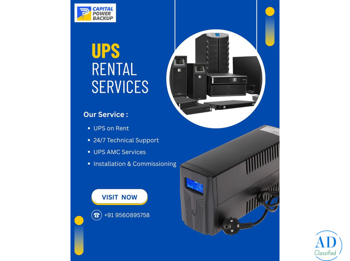 Power Backup Rental Delhi | Trusted UPS Rental Services