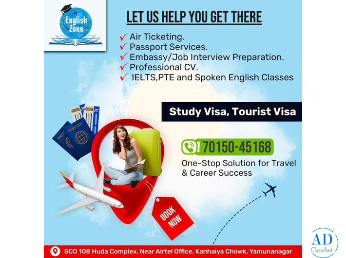 How Does English Zone Work as a Canada Tourist Visa Agent?