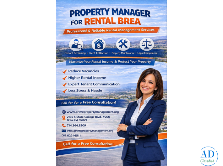Trusted Property Manager for Rentals in Brea