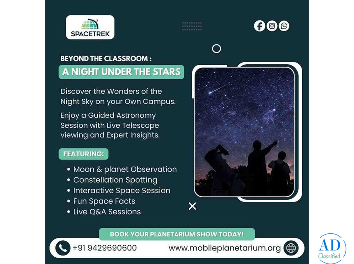 Educational Planetarium Show for Schools and Events