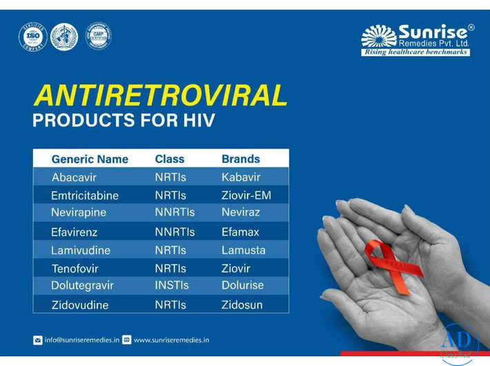 Antiretroviral ARV Products for HIV Treatment | Sunrise Remedies