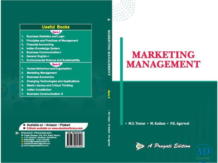 Marketing Management Book for BBA and Management Students