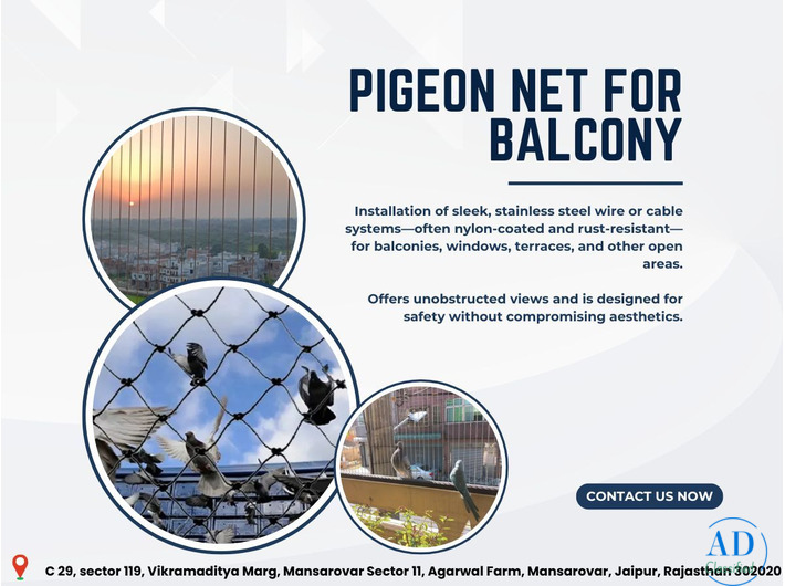 Durable Pigeon Net for Balcony Bird Protection Solution