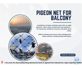 Durable Pigeon Net for Balcony Bird Protection Solution