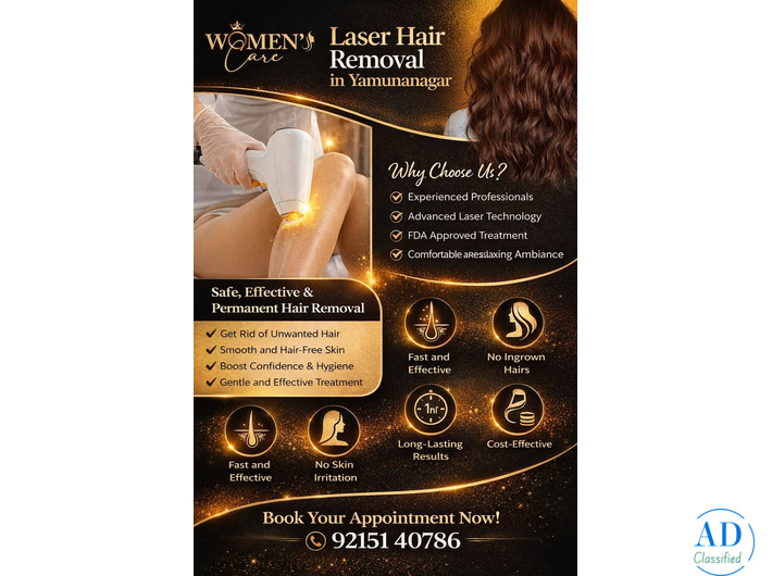 How Effective Is Laser Hair Removal in Yamunanagar at Women's Care?