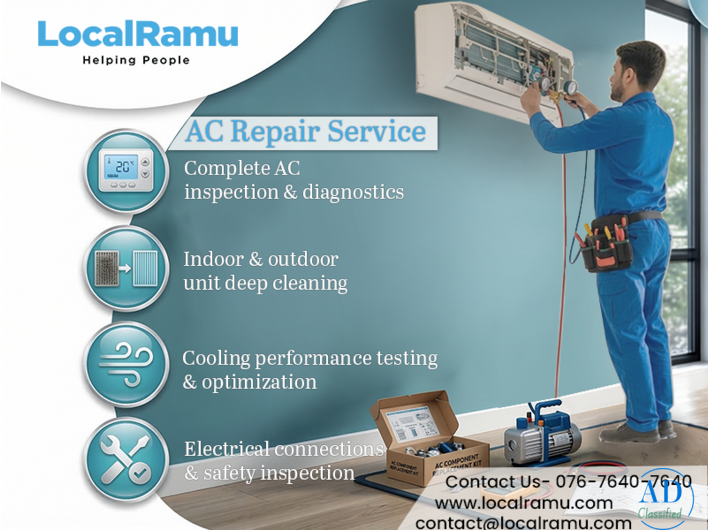 Professional AC Repair and Service by LocalRamu with Skilled Technicians in Mysuru