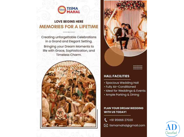 Elegant Wedding Hall in Madurai for Memorable Celebrations